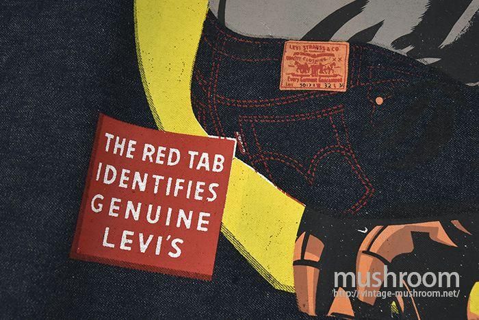 Levi's RED TAB ロゴ入りウッド看板 Levi's RED TAB 木製バナー Levi´s RED TAB 木製バナー