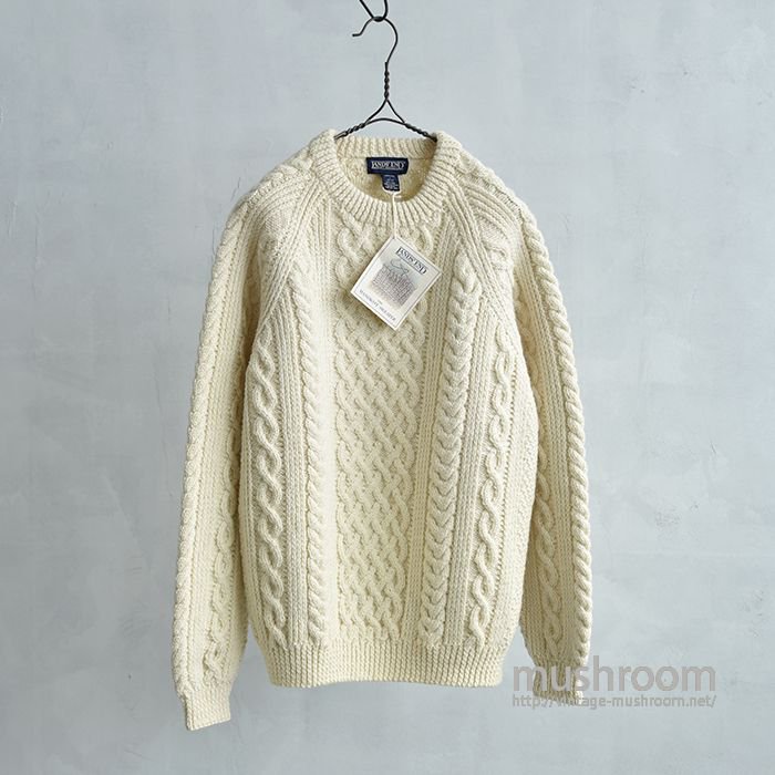 LANDS'END FISHERMAN'S CABLE KNIT SWEATER（DEADSTOCK）