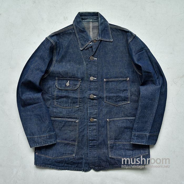 STRONG RELIABLE DENIM COVERALL WITH CHINSTRAP - 古着屋 ｜ mushroom