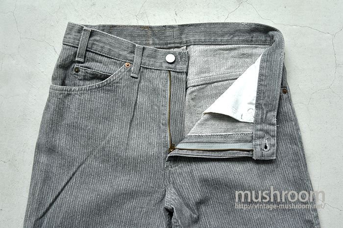 LEVI'S 40509-2730 PIN-STRIPED GRAY JEANS（W33L30/RESIZE） - 古着屋