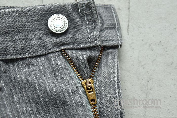 LEVI'S 40509-2730 PIN-STRIPED GRAY JEANS（W33L30/RESIZE） - 古着屋