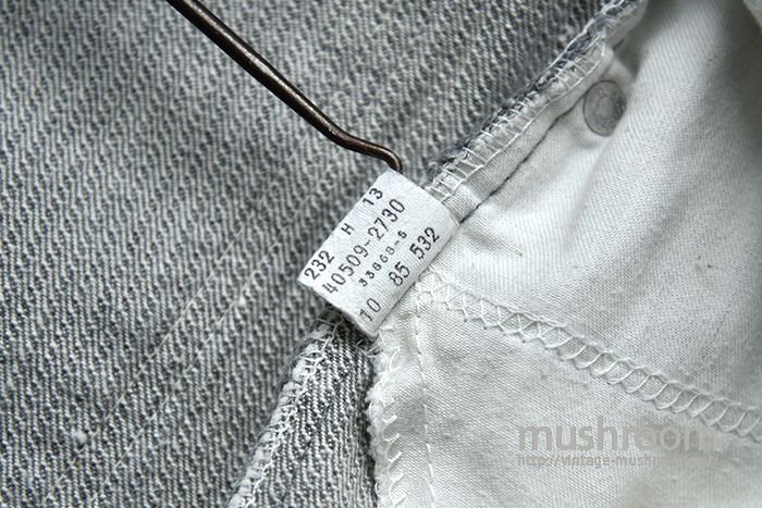 LEVI'S 40509-2730 PIN-STRIPED GRAY JEANS（W33L30/RESIZE） - 古着屋