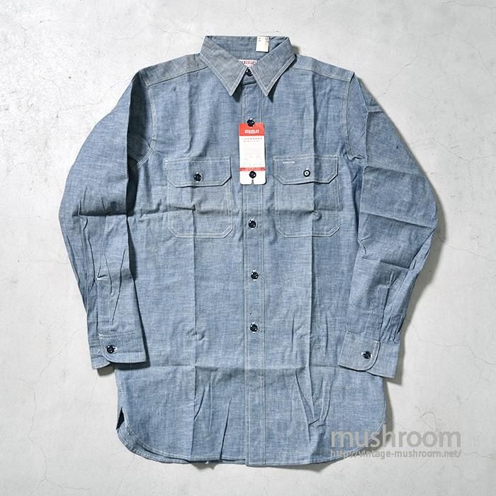 HERCULES CHAMBRAY WORK SHIRT（15/DEADSTOCK） - 古着屋