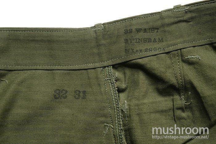 WW2 U.S.NAVY HBT UTILITY TROUSERS（ 32-31/ DEADSTOCK ） - 古着屋 