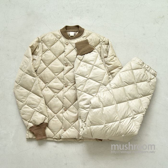 EDDIE BAUER DIAGONAL QUILTED DOWN JACKET&PANTS（S/DEAD） - 古着屋