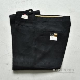 OLD BLACK RAYON SLACKSDEADSTOCK/W36