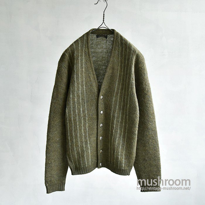 PULITAN STRIPE MOHAIR CARDIGAN - 古着屋 ｜ mushroom