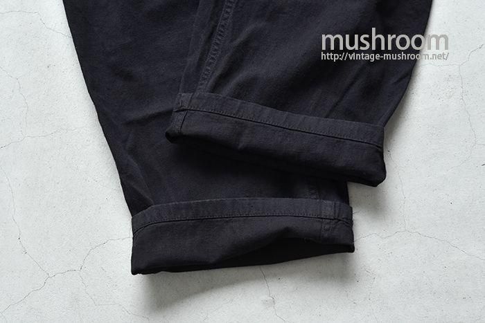U.S.MILITARY FOOD HANDLER TROUSERS（BLACK DYED） - 古着屋
