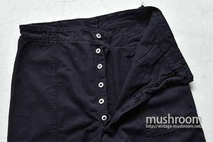 U.S.MILITARY FOOD HANDLER TROUSERS（BLACK DYED） - 古着屋