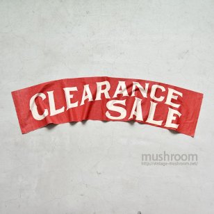 1910's-20's CLEARANCE SALE BANNER