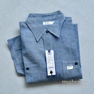 SEARS CHAMBRAY S/S WORK SHIRT 16H/DEADSTOCK  