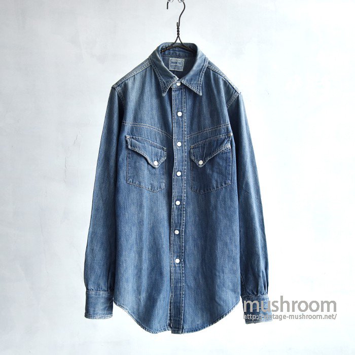 ROEBUCKS DENIM WESTERN SHIRT - 古着屋 ｜ mushroom(マッシュルーム