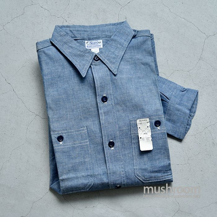 SEARS CHAMBRAY WORK SHIRT（ 16H/DEADSTOCK ） 