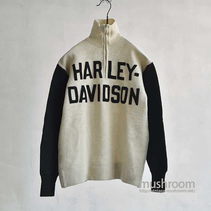 HARLEY-DAVIDSON TWO TONE KNIT JERSEY - 古着屋 ｜ mushroom