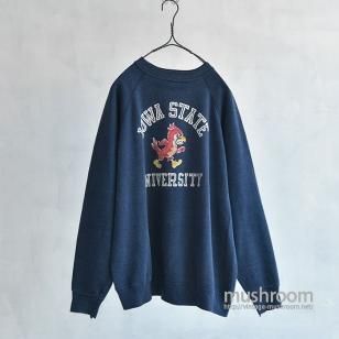 COLLEGIATE PACIFIC FLOCK PRINT SWEAT SHIRT