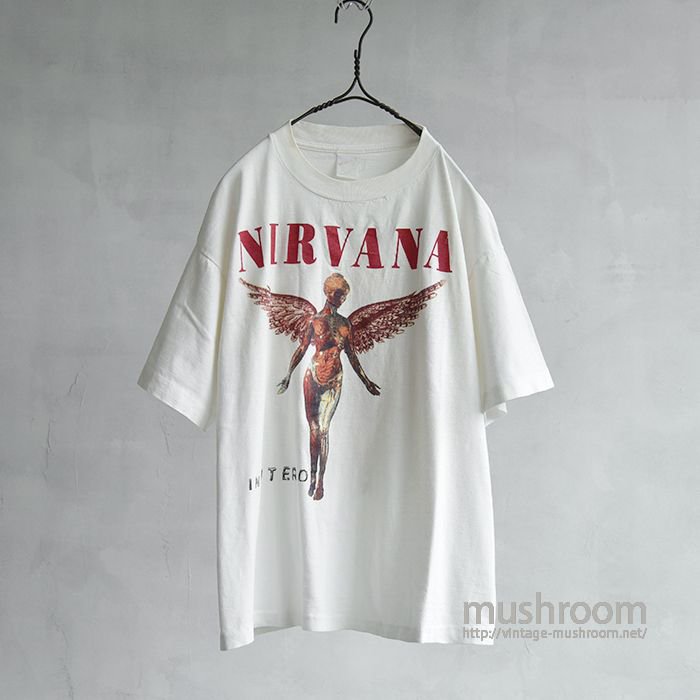 NIRVANA IN UTERO 93 TOUR TEE - 古着屋 ｜ mushroom(マッシュルーム ...