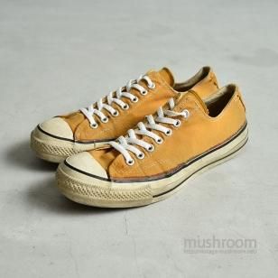 CONVERSE ALL-STAR LO CANVAS SHOES 9H/GOLD 