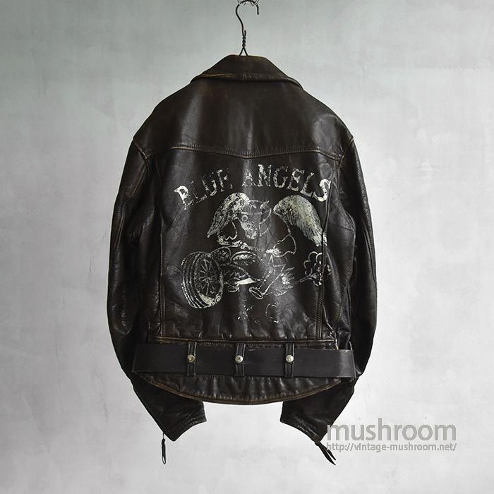 LANGLITZ LEATHERS M/C CLUB JACKET(BLUE ANGELS MC ) - 古着 LANGLITZ LEATHERS M/C CLUB JACKET(BLUE ANGELS MC ) - 古着