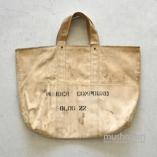 OLD CANVAS BAG WITH STENCIL