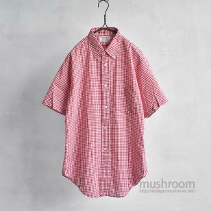 ARROW GINGHAM CHECK S/S COTTON BD SHIRT（ M/ALMOST DEADSTOCK ）
