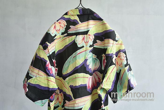 PATALOHA BLACK BANANA HAWAIIAN SHIRT(88'Y/MEDIUM) - 古着屋 PATALOHA BLACK BANANA HAWAIIAN SHIRT(88'Y/MEDIUM) - 古着屋