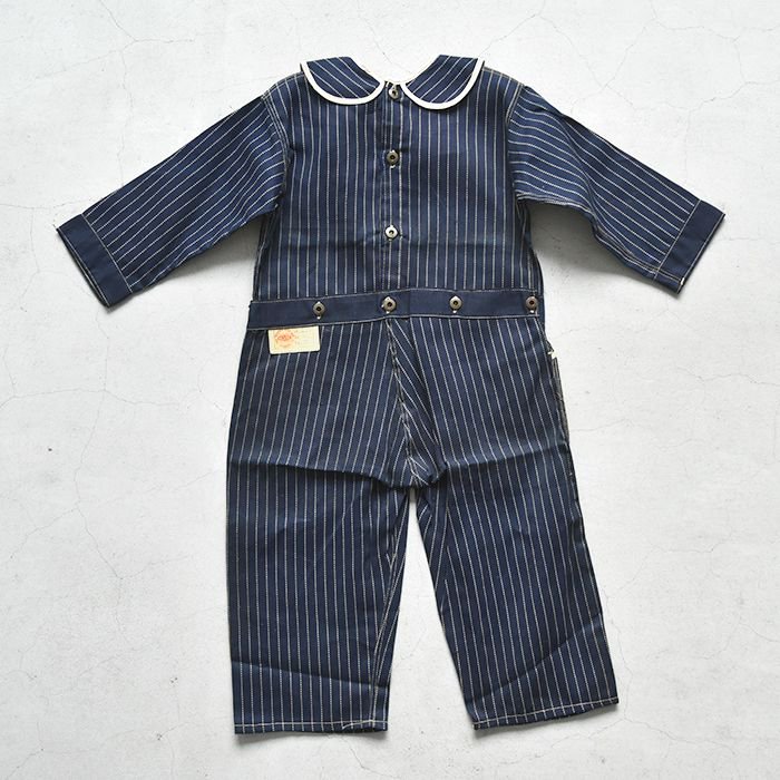 CORKER WABASH-STRIPE PLAYSUIT（5/DEADSTOCK） - 古着屋 ｜ mushroom