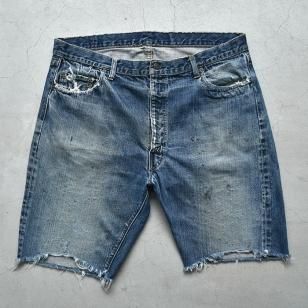 LEVI'S 505E CUT OFF JEANS
