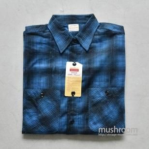 PENNEY'S PRINT FLANNEL SHIRT（M/DEADSTOCK）
