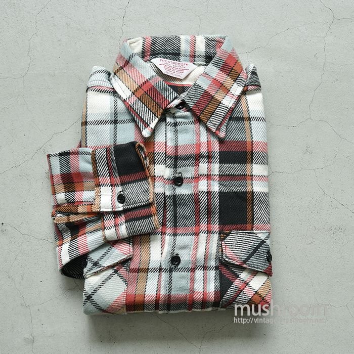 FROST PROOF PLAID FLANNEL SHIRT（ M/DEADSTOCK ） 