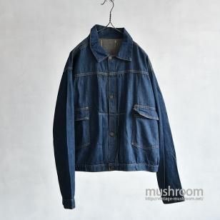 OLD DENIM WORK JACKET WITH BUCKLEBACK