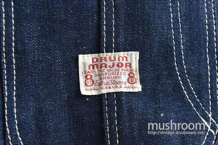 DRUM MAJOR DENIM COVERALL( 44/DEADSTOCK ) - 古着屋 DRUM MAJOR DENIM COVERALL( 44/DEADSTOCK ) - 古着屋