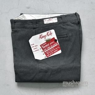 KING KOLE BLACK COVERT WORK TROUSER33/31/DEADSTOCK 