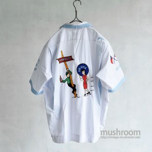 OLD EMBROIDERY BOWLING SHIRT