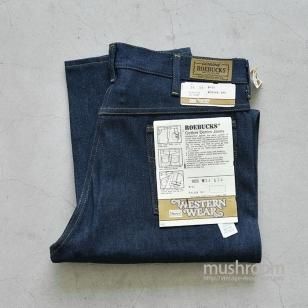 SEARS ROEBUCKS FIVE POCKET JEANSW34L34/DEADSTOCK