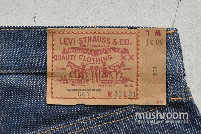 LEVI'S 501 66後期 JEANS（DEADSTOCK/SAME AS RED LINE） - 古着
