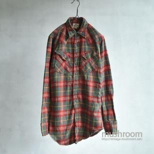 WRANGLER PLAID FLANNEL WESTERN SHIRTMINT