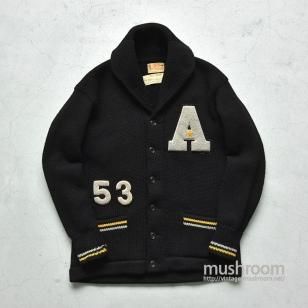 USMA WEST POINT CADET SHAWLCOLLER CARDIGANALMOST DEADSTOCK 