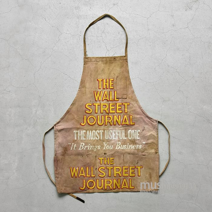 THE WALL STREET JOURNAL BROWN CANVAS APRON - 古着屋 ｜ mushroom(マッシュルーム) ヴィンテージ クロージングストア