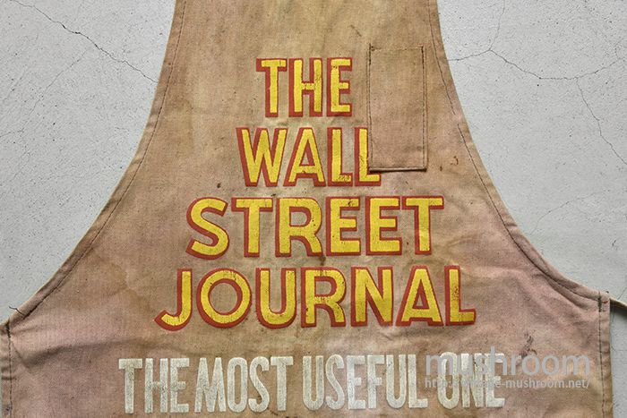 THE WALL STREET JOURNAL BROWN CANVAS APRON - 古着屋 ｜ mushroom(マッシュルーム) ヴィンテージ クロージングストア