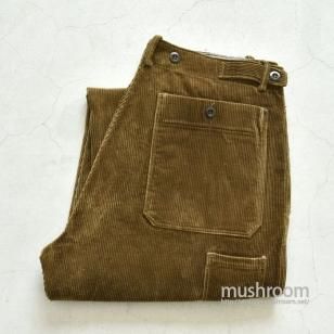 OLD GERMAN CORDUROY WORK PANTS