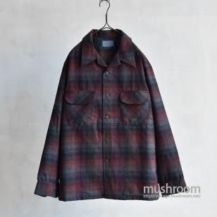 PENDLETON PLAID WOOL BOX SHIRTL/DEADSTOCK