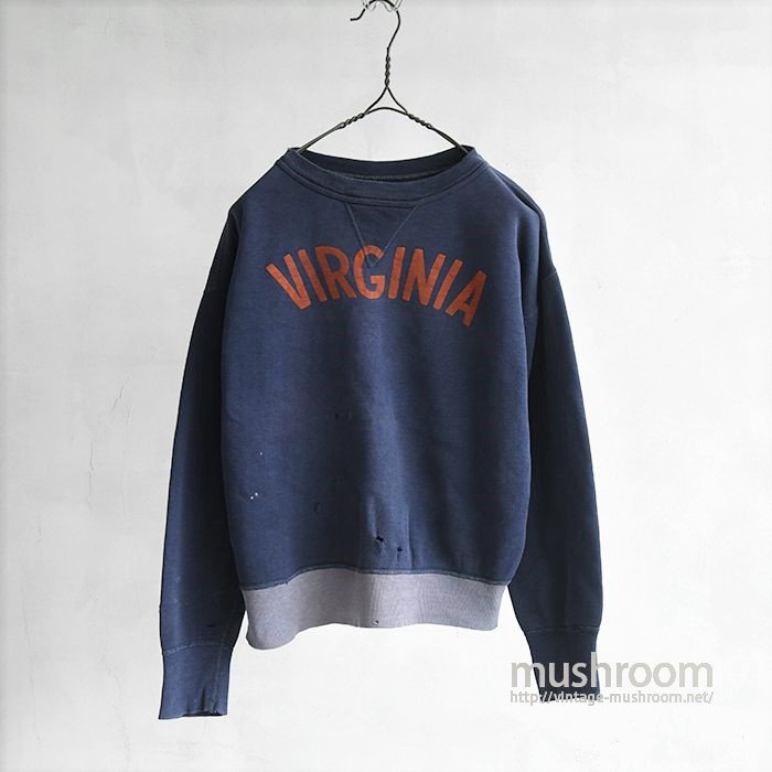 OLD COLLEGE PRINT S/V TWO-TONE SWEAT SHIRT
