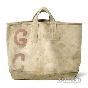 OLD TWO-TONE CANVAS COAL BAG
