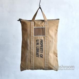 OLD CANVAS TOTE BAGPROPERTY OF U.W.LIBRALY