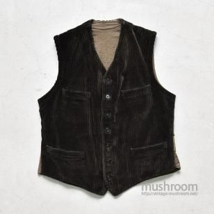 OLD FRENCH CORDUROY WORK VESTMINT