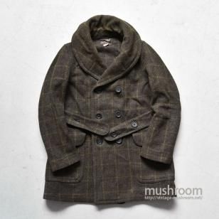 OLD PLAID BLANKET MACKINAW COAT