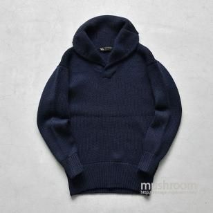ASHLAND SHAWLCOLLER SHAKER KNIT SWEARER