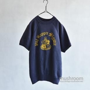 OLD COLLEGE FLOCK PRINT S/S SWEAT SHIRT