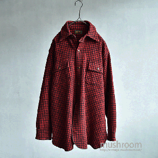 CHIPPEWA PLAID WOOL SHIRT WITH CHINSTRAP