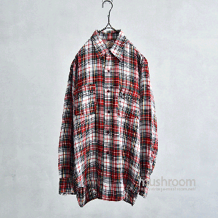 LEVI'S SHORTHORN PLAID WESTERN SHIRT